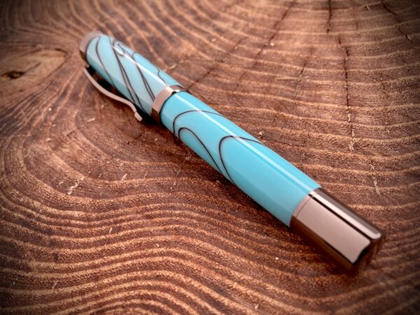 #0314 - Blue Ribbon Acrylic Fountain Pen