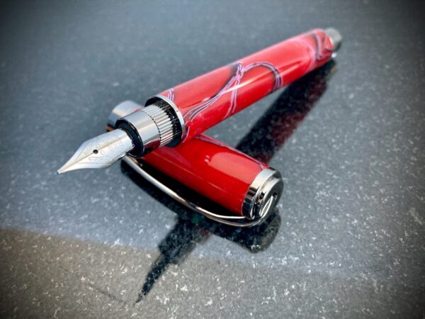 #0369 Red Acrylic Fountain Pen