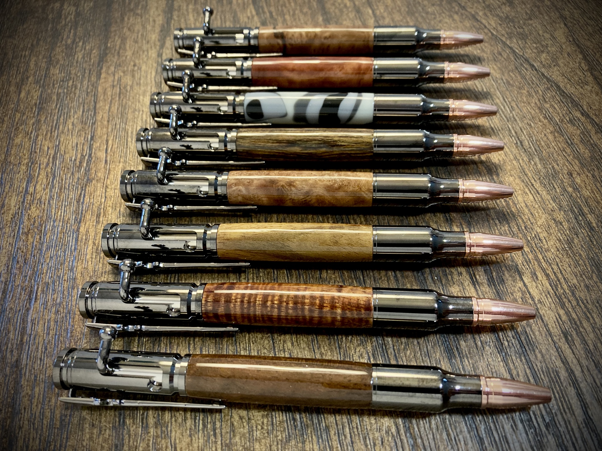 Handmade Bolt Action Ballpoint Pens - Waddle Woodturnings