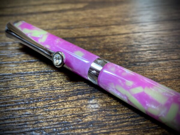 #0388 Pink and Green Ballpoint