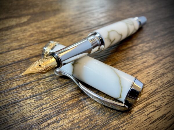 #0401 Gold Marble Convertible Pen