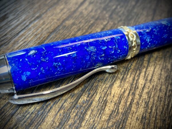 #399 Blue with Silver Fleck Convertible Pen