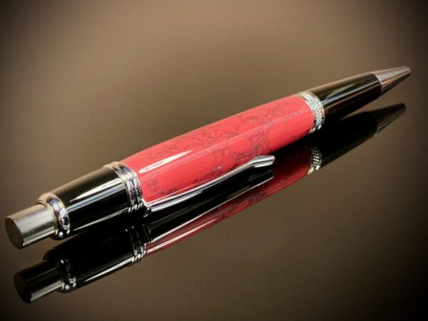 Red Stone Click Pen