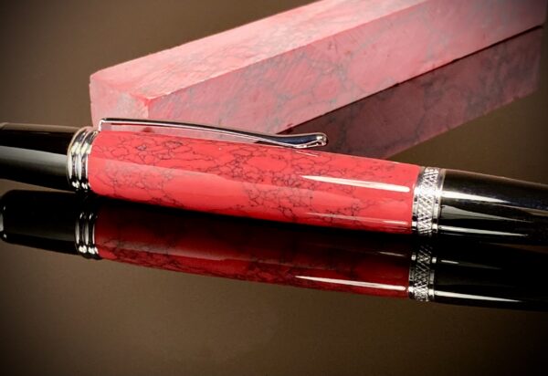 Red Stone Click Pen